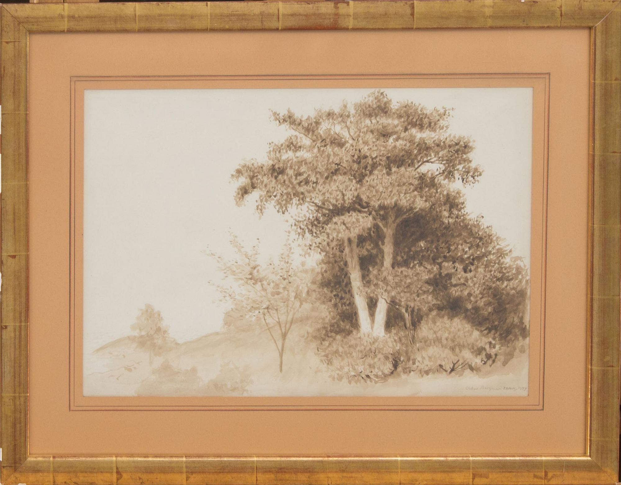 OSKAR BERGMAN, akvarell, signerad och daterad 24 augusti 1924.