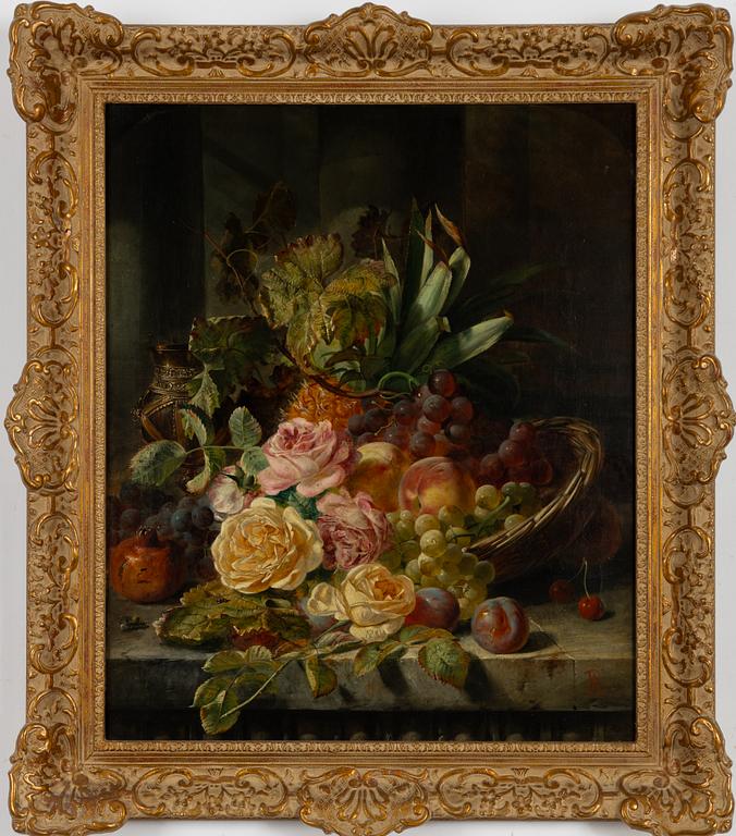 Unknown artist, 19th century, Flower still life.