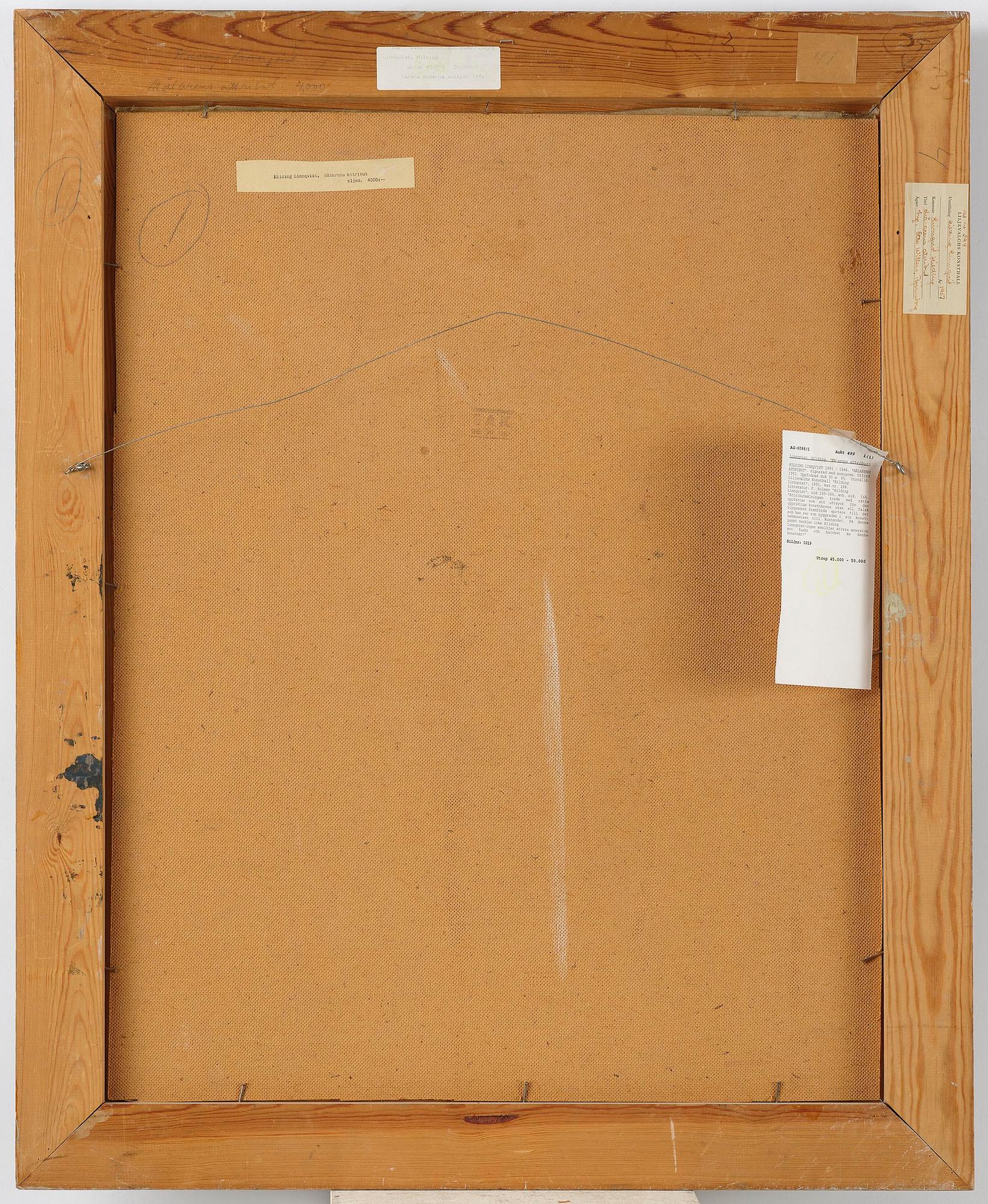 Hilding Linnqvist, "Målarens attribut".