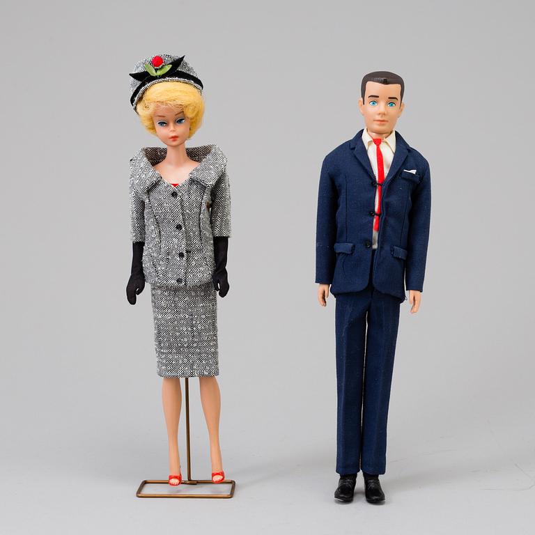 Barbie and Ken Mattel 1960's.