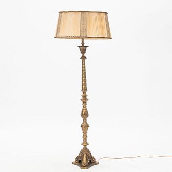 A bronze floor lamp, first half of the 20th century.