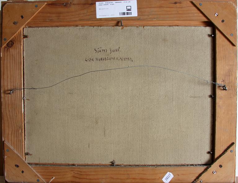 WIHLBORG, GERHARD, olja på papp-pannå, sign.