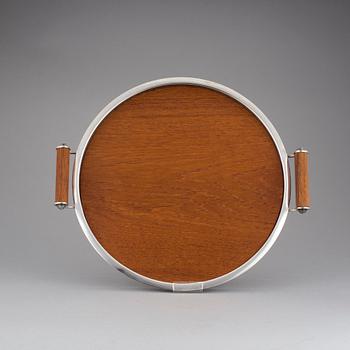 BRICKA, nysilver och teak, Guldsmedsaktiebolaget GAB, 1930/40-tal.