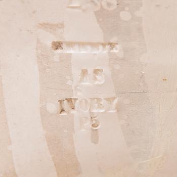 PIEDESTAL / PALL, porslin, Arabia ca 1900.
