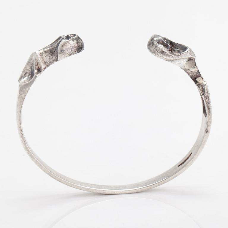 Björn Weckström, A sterling silver bracleet "Apollo". Lapponia 1978.