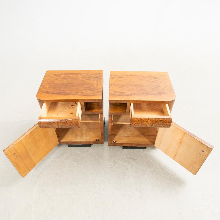 Nightstands, a pair, first half of the 20th century.