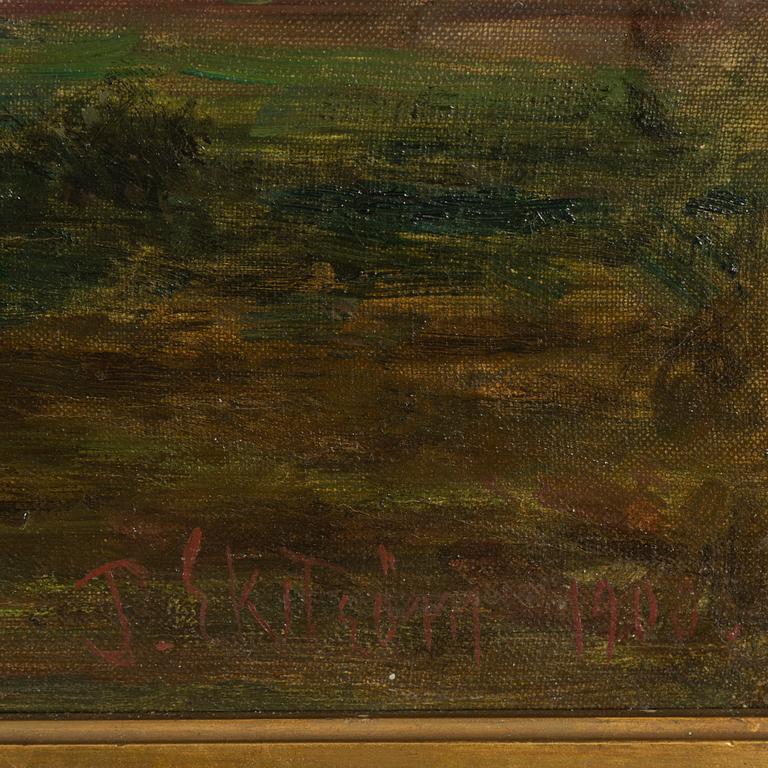 Per Ekström, oil on canvas, signed and dated 1900.