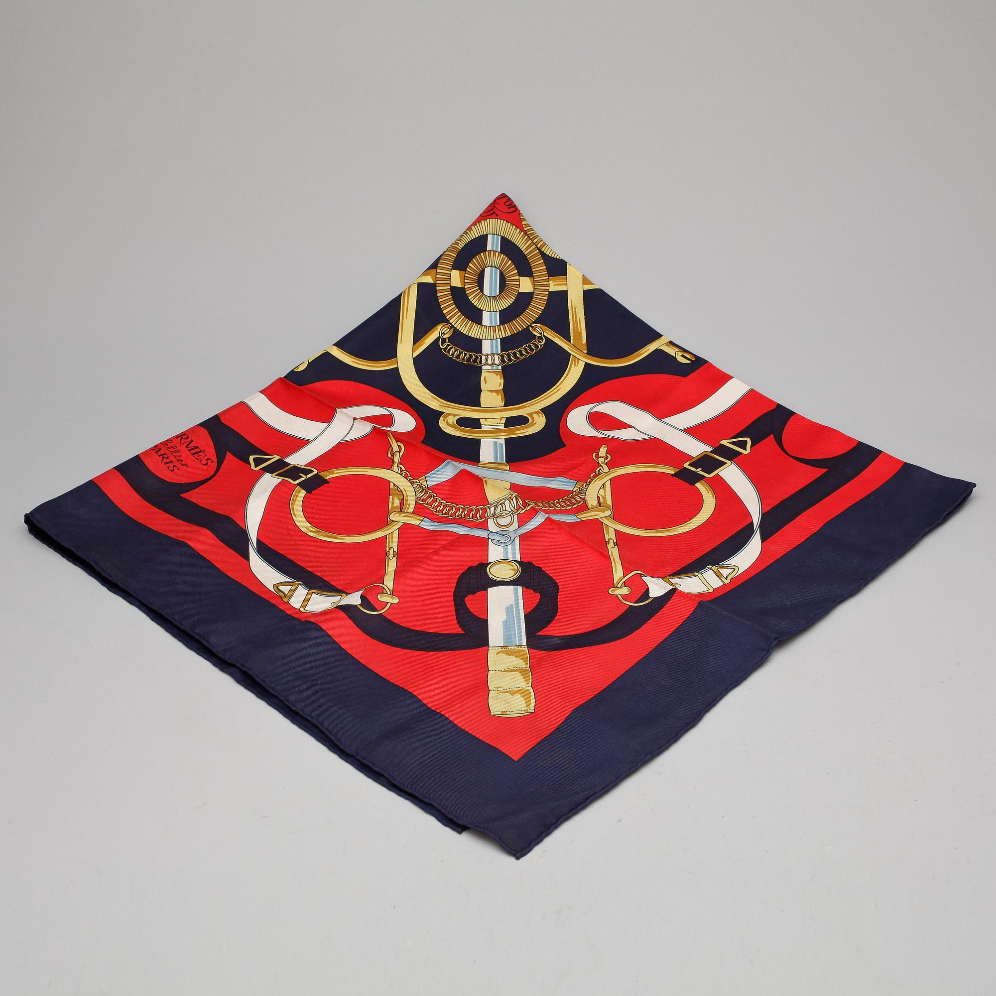 SCARF, siden, "Eperon d'Or", Hermès, Paris.