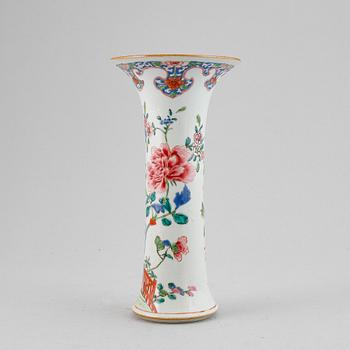 A famille rose trumpet vase, Qing dynasty, Qianlong (1736-95).