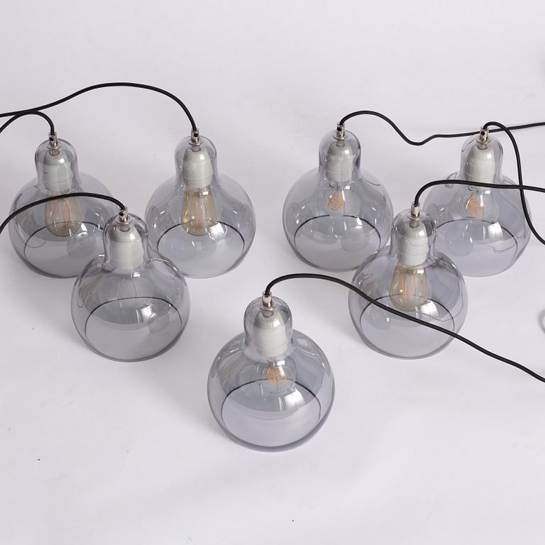 Sofie Refer, seven pendant lamps, "Mega Bulb", &Tradition.