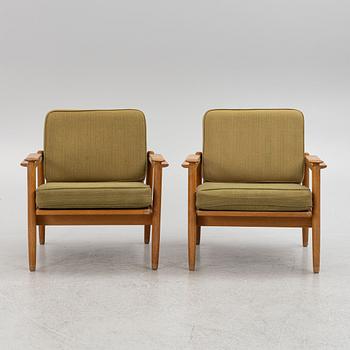 Armchairs, a pair, second half of the 20th century.