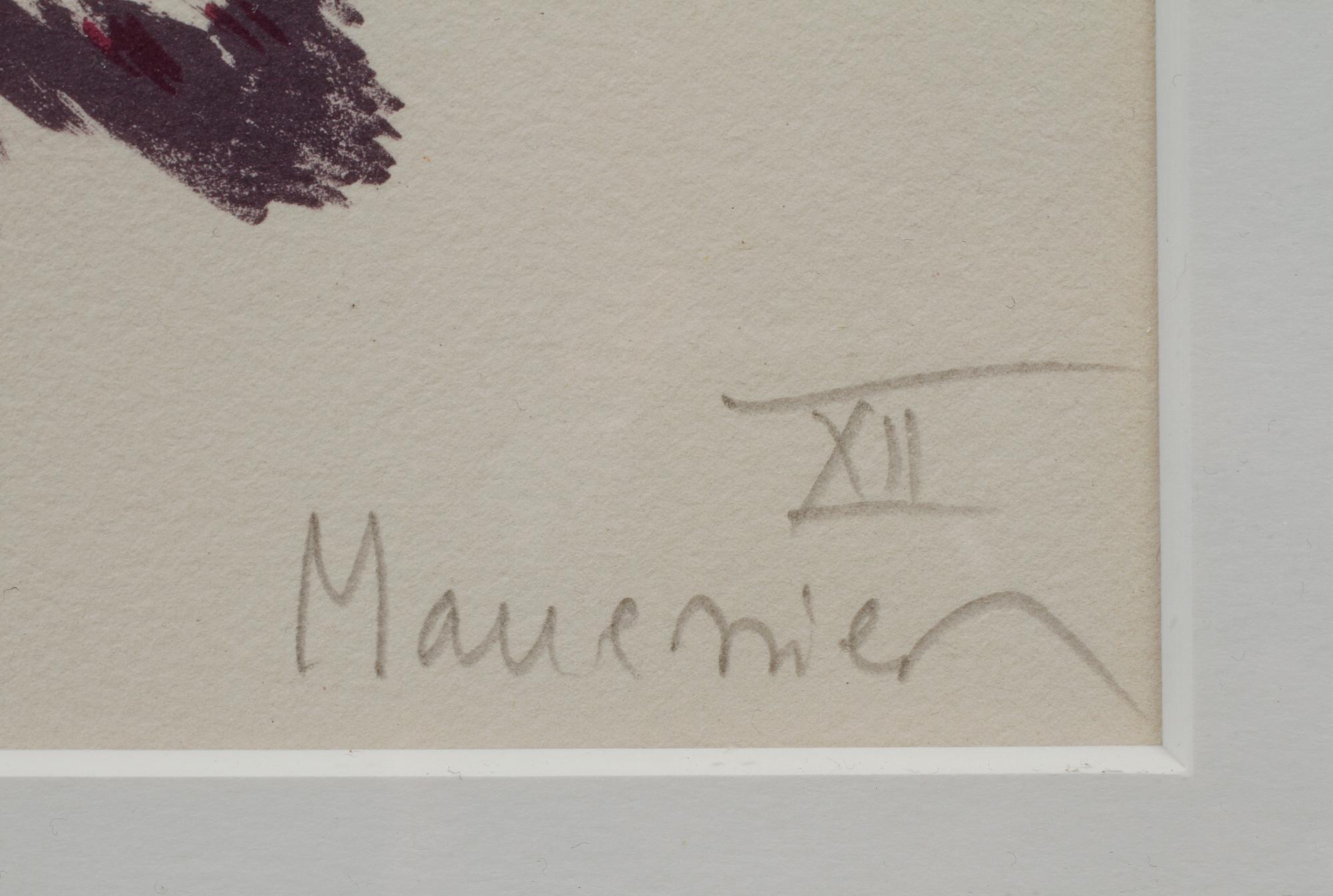 ALFRED MANESSIER, färglitografi, signerad, numrerad 35/99.
