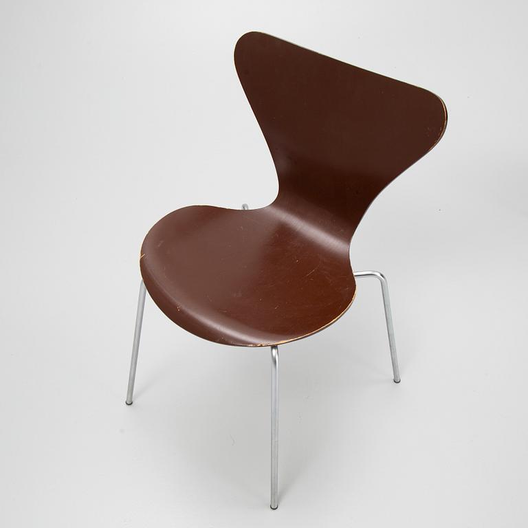 Arne Jacobsen, chairs, 4 pcs, "The Seven", Fritz Hansen, Denmark.