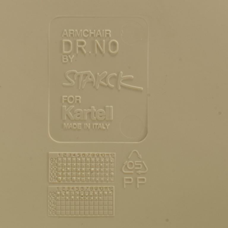 PHILIPPE STARCK, stolar 6 st "Dr No" för Kartell 1900-talets senare del.
