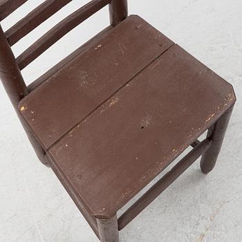 A set of ten Swedish ladder-back chairs, first part of the 19th century.