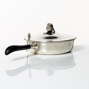 A Swedish silver dish and cover, marks of CF Carlman, Stockholm 1949.