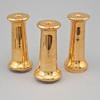 LJUSSTAKAR, glas, 3 st, Boda.