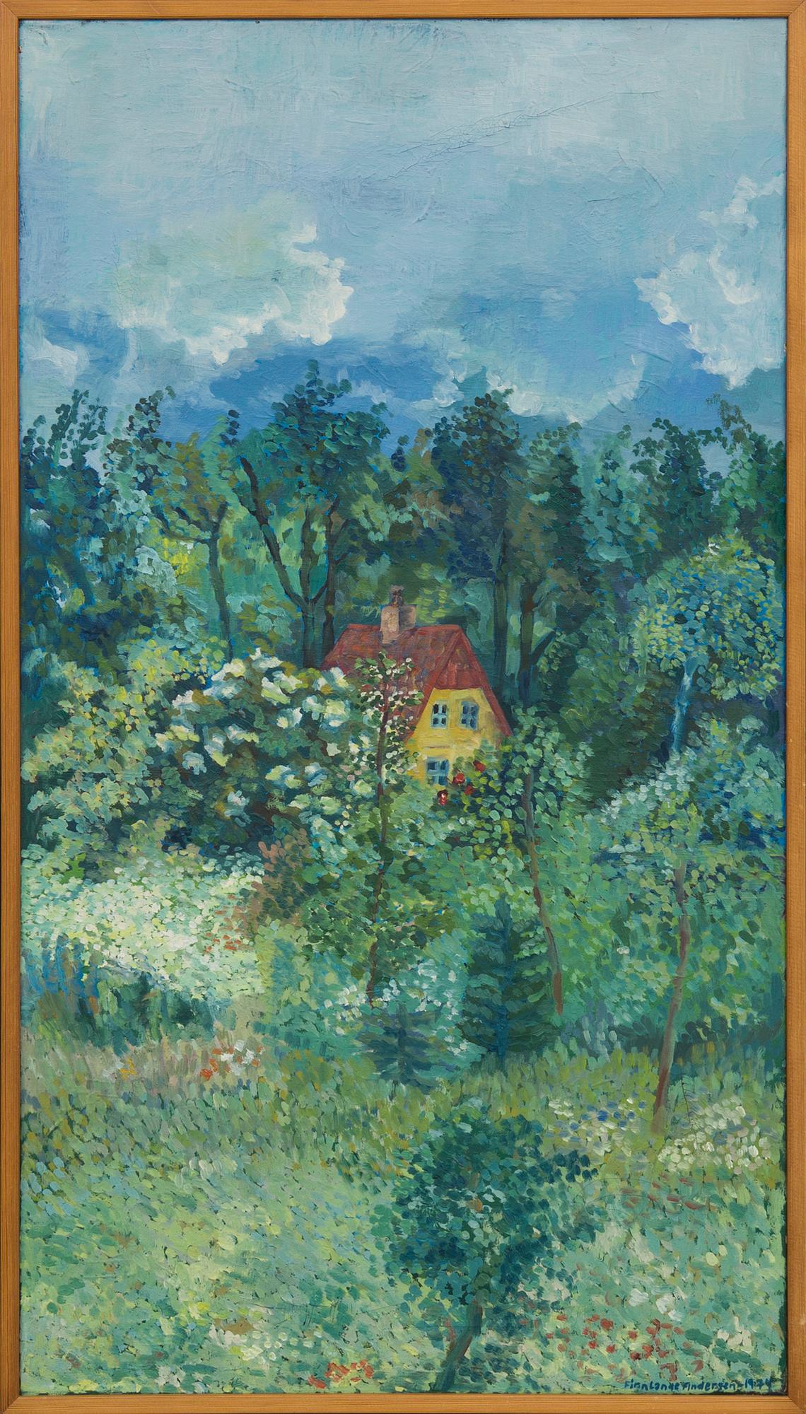 FINN LANDE ANDERSEN, oil on canvas signed and dated 1974.