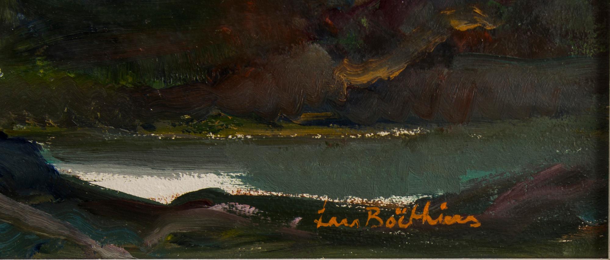 LARS BOËTHIUS, oil painting on board. Signed.