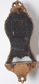 A wall bracket clock, Rococo-style, 20th ct.