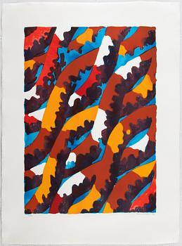 Lennart Rodhe, silkscreen in colours, 1976, signed 68/75.