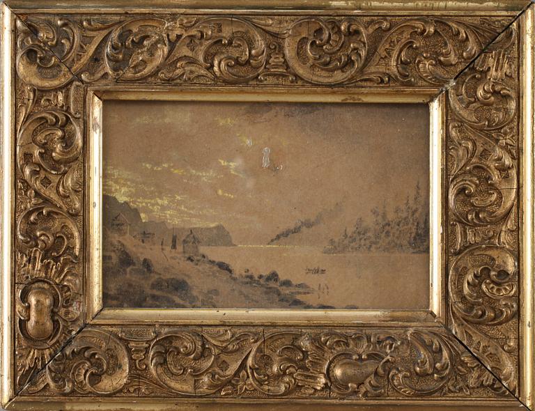 LUDWIG MESSMAN, akvareller med täckvitt, 4 st, 2 sign.