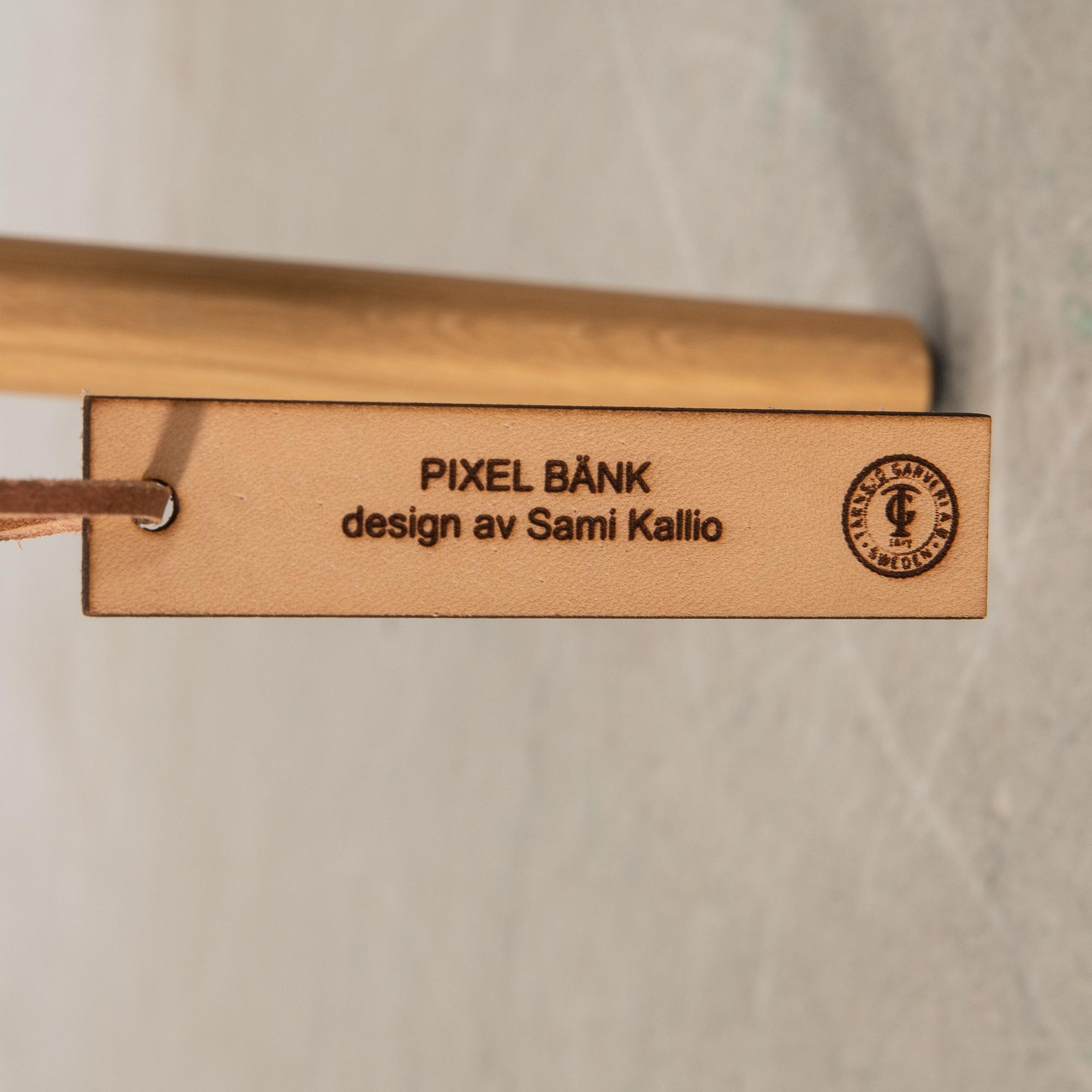 Sami Kallio, bänk, "Pixel", nr. 1, prototyp, tillverkad av Sami.