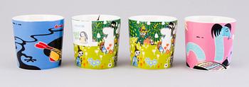 MOOMIN-MUGS, 8 pcs, porcelain, 'Special mugs', Moomin Characters, Arabia 2010-2017.