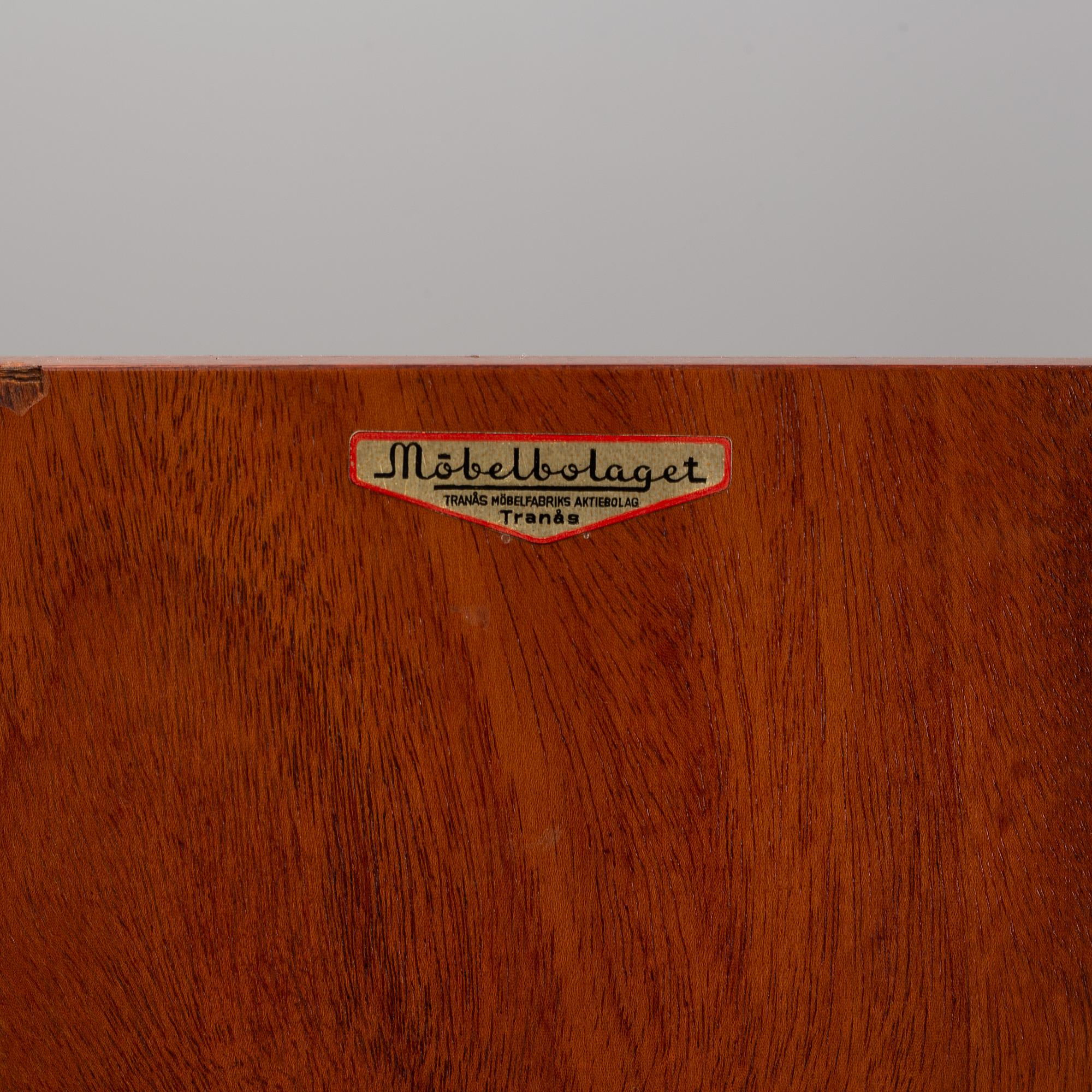 A 1940's Swedish Modern mahogany cabinet from Möbelbolaget.