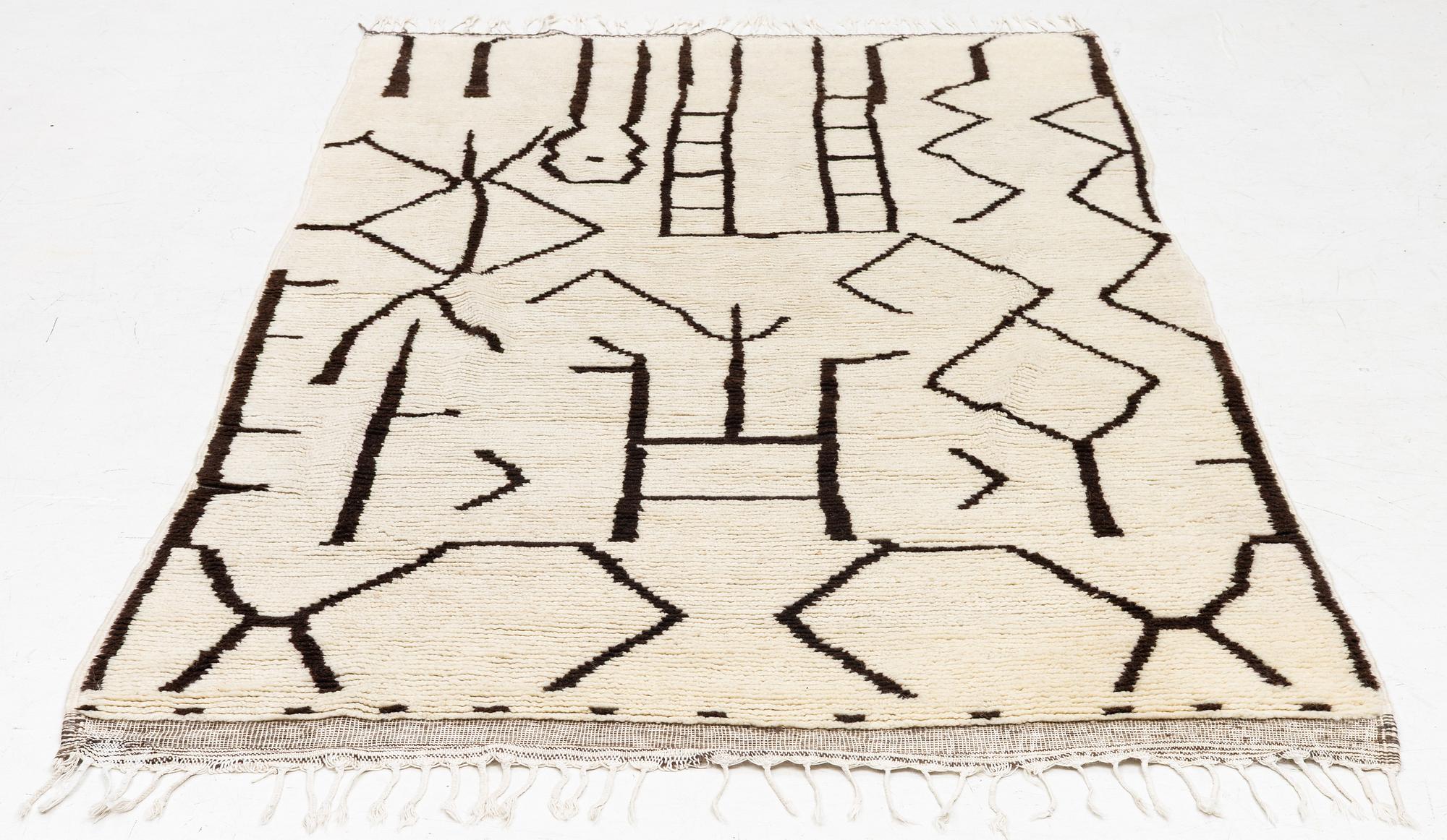 A rug, Morocco, c. 258 x 146 cm.