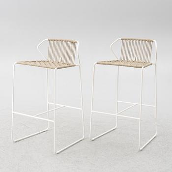 A pair of bar stools, Oasiq, 21st Century.