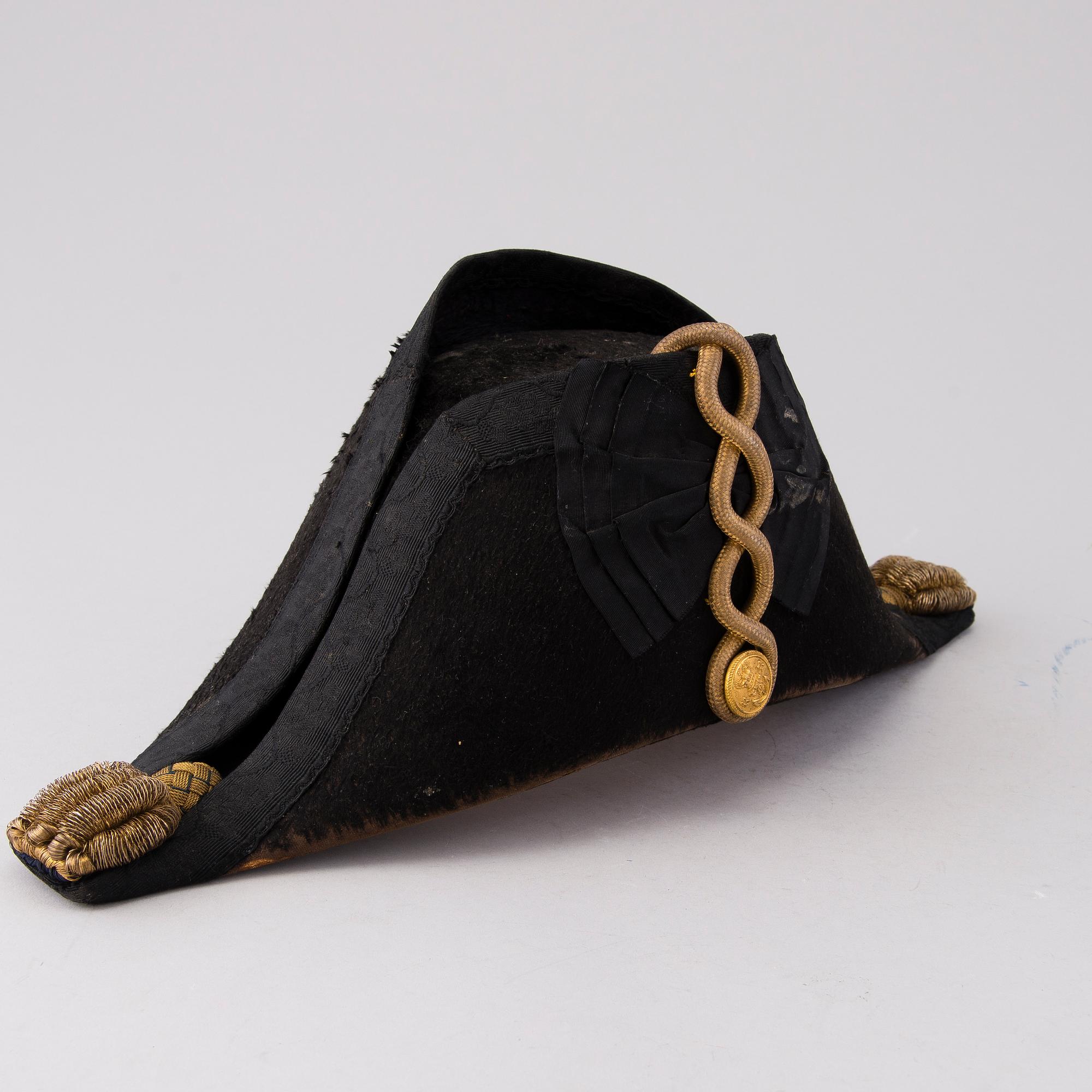 BICORNE MED ASK, för kungliga flottan, Storbritannien, cirka sekelskiftet 1900.