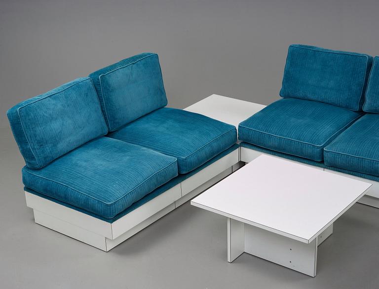 Erik Chambert, a two sections sofa, Norrköping Sweden 1968.