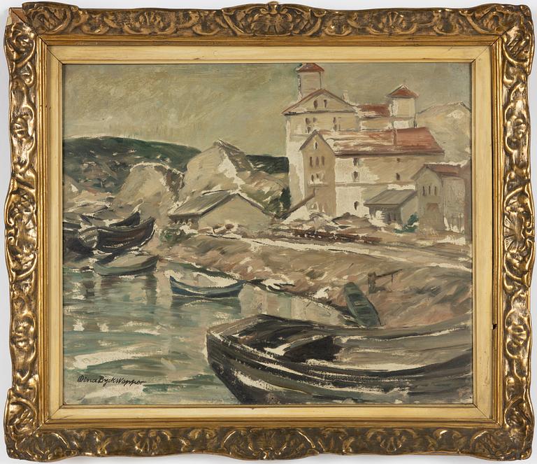 Mina Byck Wepper, Harbour Scene.