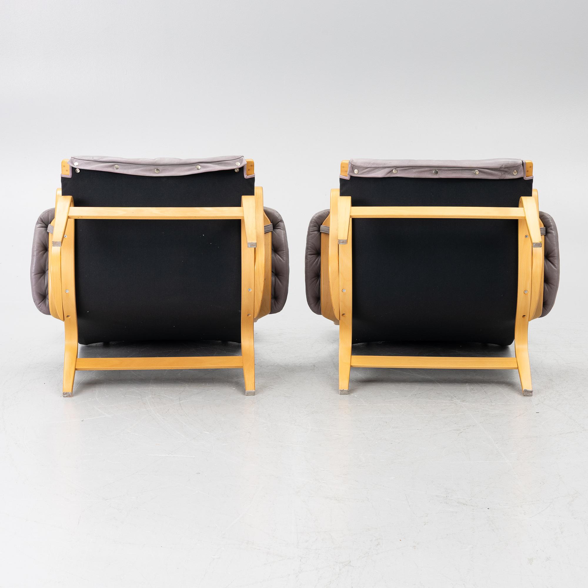Bruno Mathsson, A pair of armchairs, “Pernilla”, DUX.