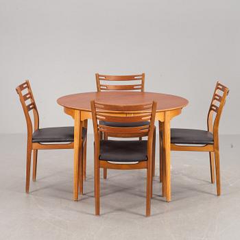 BORD MED STOLAR, 4+1, 1950/60-tal.
