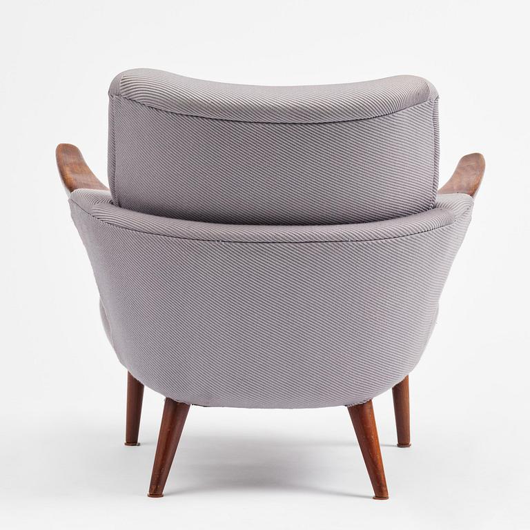 Ib Kofod-Larsen, a rare armchair model 423, Christensen & Larsen, Denmark, 1950s.
