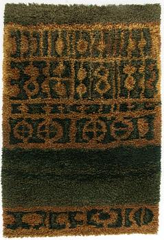 Tellervo Strömmer, rya, modell för Wetterhoff. Circa 165 x 113 cm.