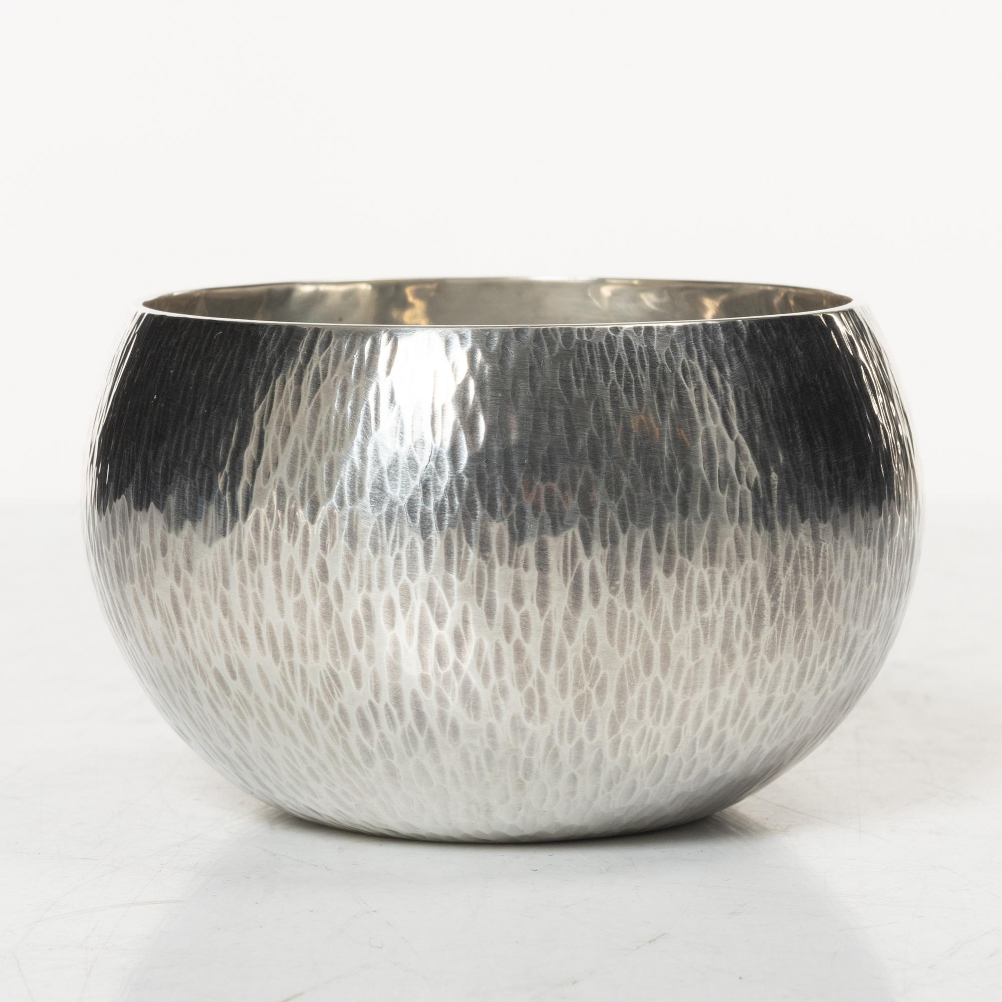 Rolf Carlman, Cup, sterling silver, CF Carlman, Stockholm 1969, and spoon Ray Urban, sterling, Stockholm 1955.