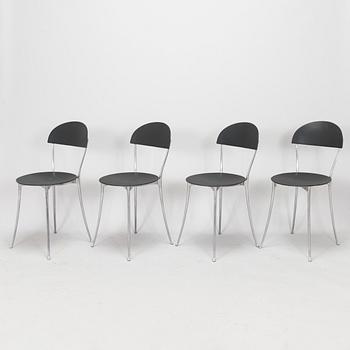 Enzo Mari, a set of four 'Tonietta' chairs for Zanotta, Italy.