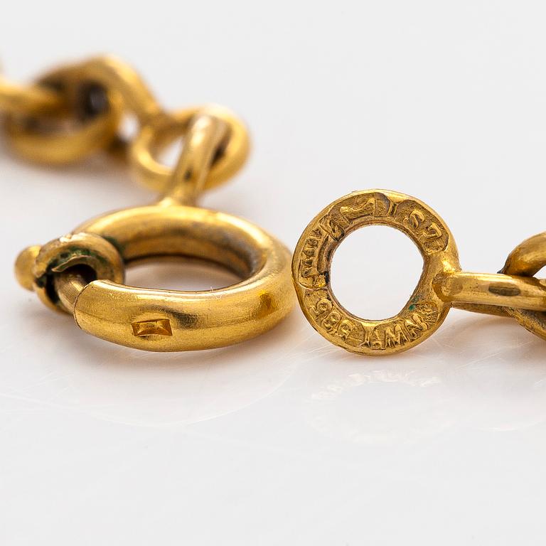 Tapio Wirkkala, "Vikingahänge", 14K guld, Westerback, Helsingfors 1971.