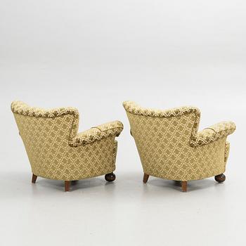 Fåtöljer, ett par, Swedish Modern, 1940-tal.