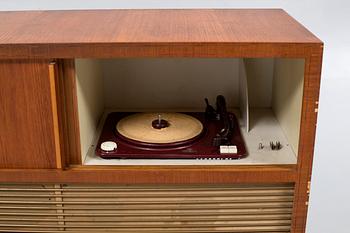 RADIOMÖBEL/VINYLSPELARE, EIA-radio, omkring 1900-talets mitt.
