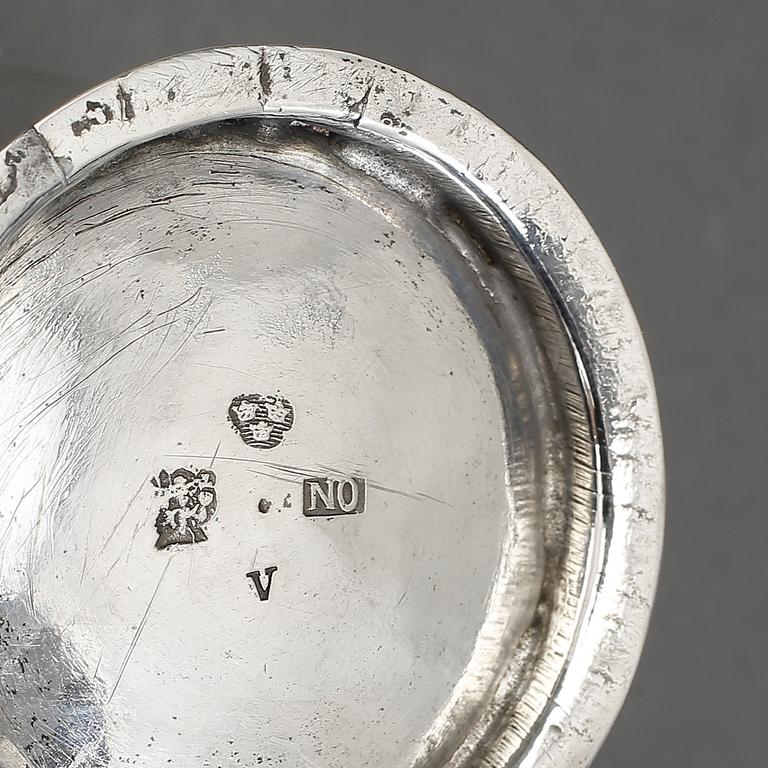 BÄGARE, silver, Nils Ortedt Norrköping 1779, tot vikt 96 gram.