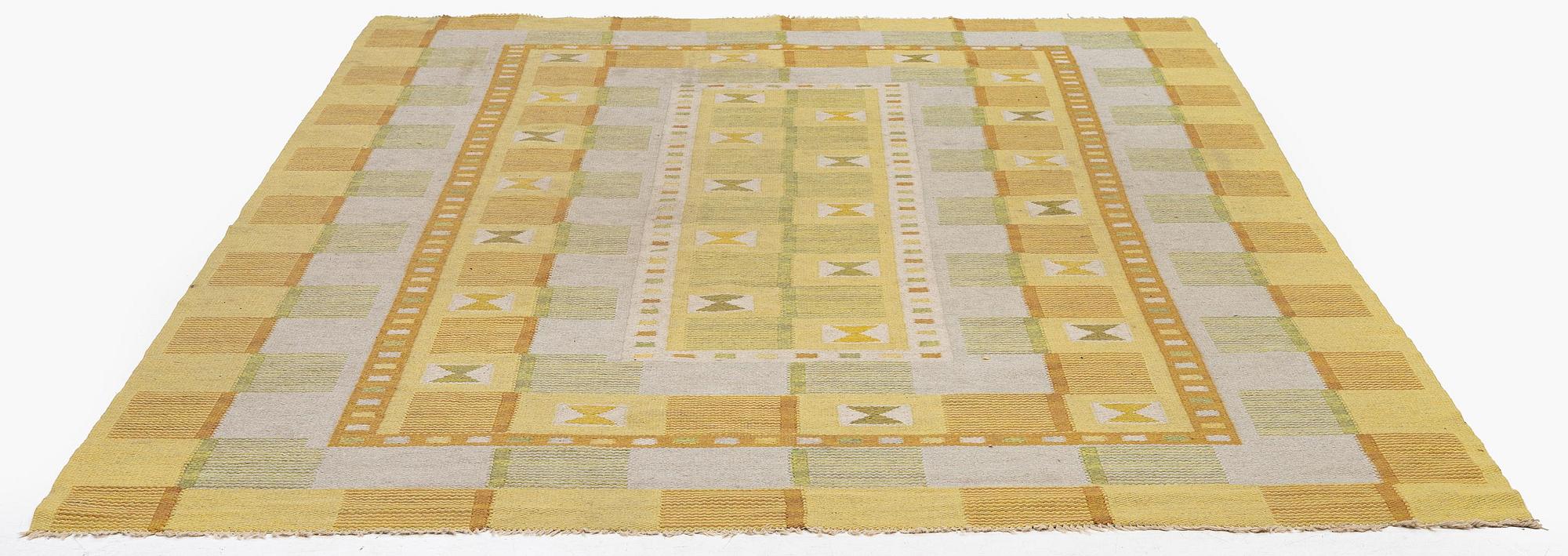 Svea Norén, a tapestry weave carpet, c. 296 x 203 cm, unsigned.