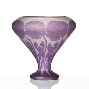 Karl Lindeberg, vas, överfångsglas, Kosta, jugend.