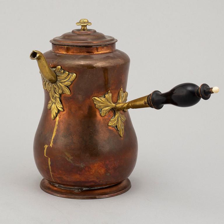 A Swedish rococo coffeepot, second half of the 18th century.