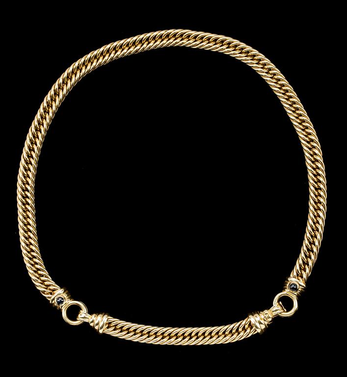 COLLIER, 18k guld, Balestra, Italien. Ca 65 gr.