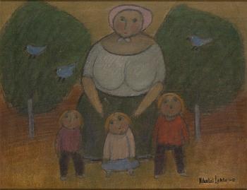Nikolai Lehto, Mamma och tre barn.