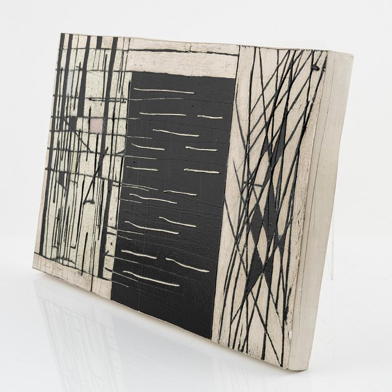 Karl Heinz Schultz-Köln, vas, samt relief, stengods, Arabia, Finland.